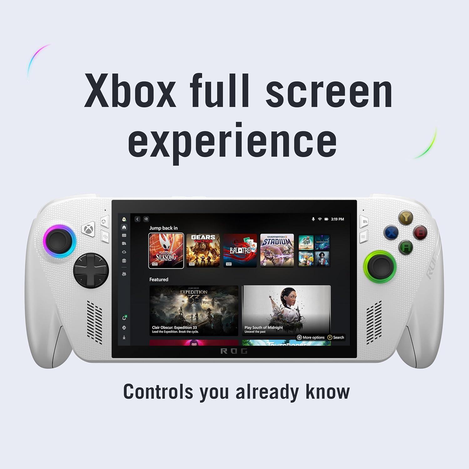 image:imageASUS ROG Xbox Ally 7 1080p 120Hz Touchscreen Gaming Handheld 3month Xbox Game Pass Premium included AMD Ryzen Z2 A 16GB RAM 512GB SSD WhiteROG Xbox Ally Z2 2025
