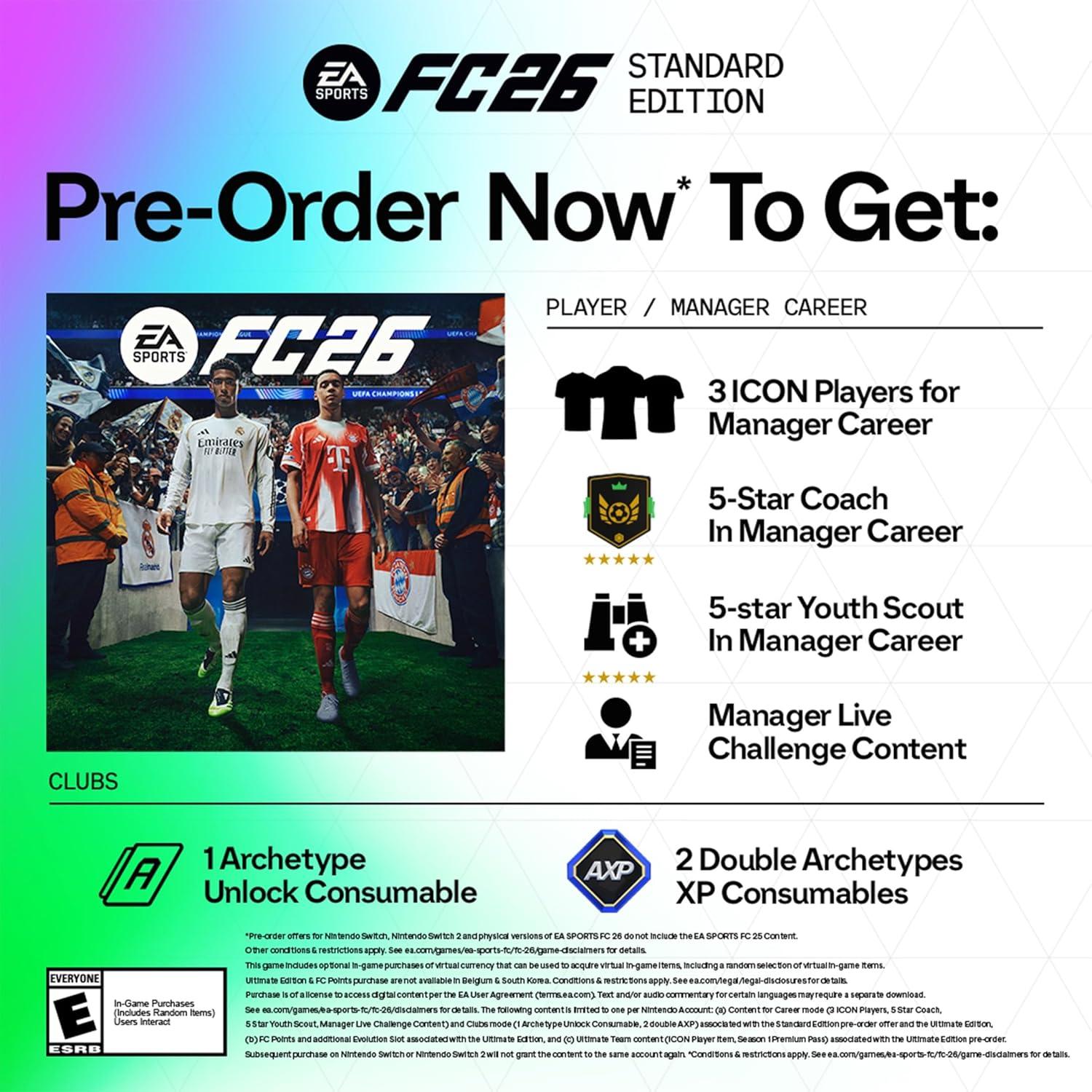 image:imageEA SPORTS FC 26 STANDARD EDITION Xbox Digital CodeNintendo Switch