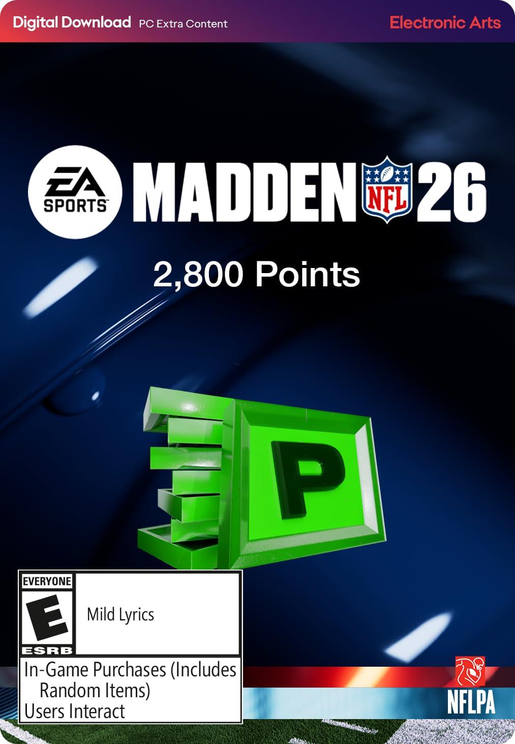 image:imageMadden NFL 26 2800 MUT POINTS Xbox Digital CodePC Online Game Code
