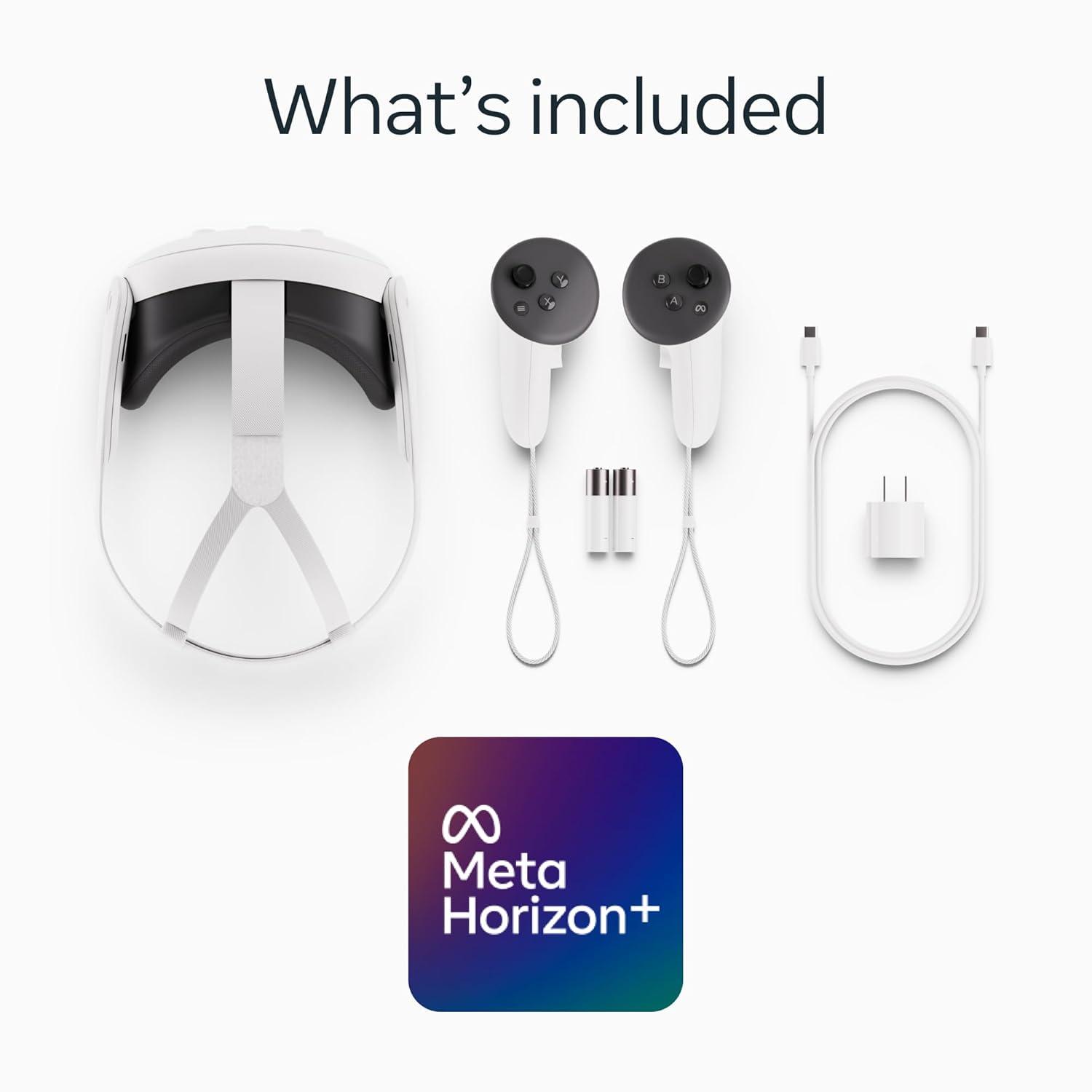 image:imageMeta Quest 3 512GB VR Headset Thirty Percent Sharper Resolution 2X Graphical Processing Power Virtual Reality Without Wires Access to 40 Games with a 3Month Trial of Meta Horizon IncludedMeta Quest