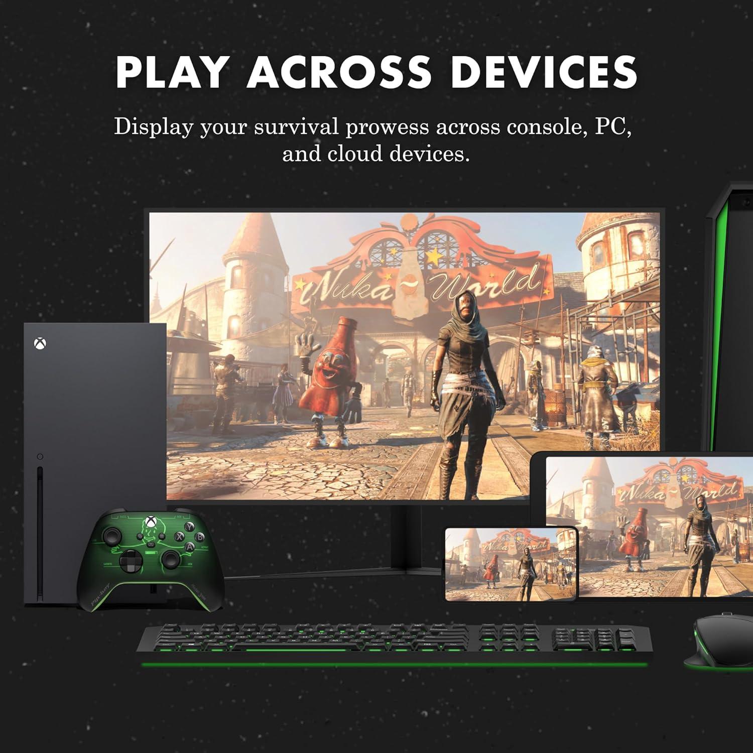 image:imageXbox Wireless Controller Heart Breaker Special Edition Wireless amp Bluetooth Connectivity New Hybrid DPad amp Share Button Featuring Textured GripFallout Edition
