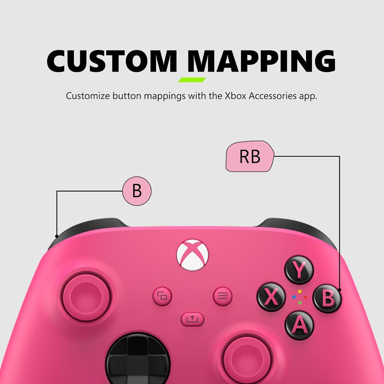 image:imageXbox Wireless Controller Heart Breaker Special Edition Wireless amp Bluetooth Connectivity New Hybrid DPad amp Share Button Featuring Textured GripDeep Pink