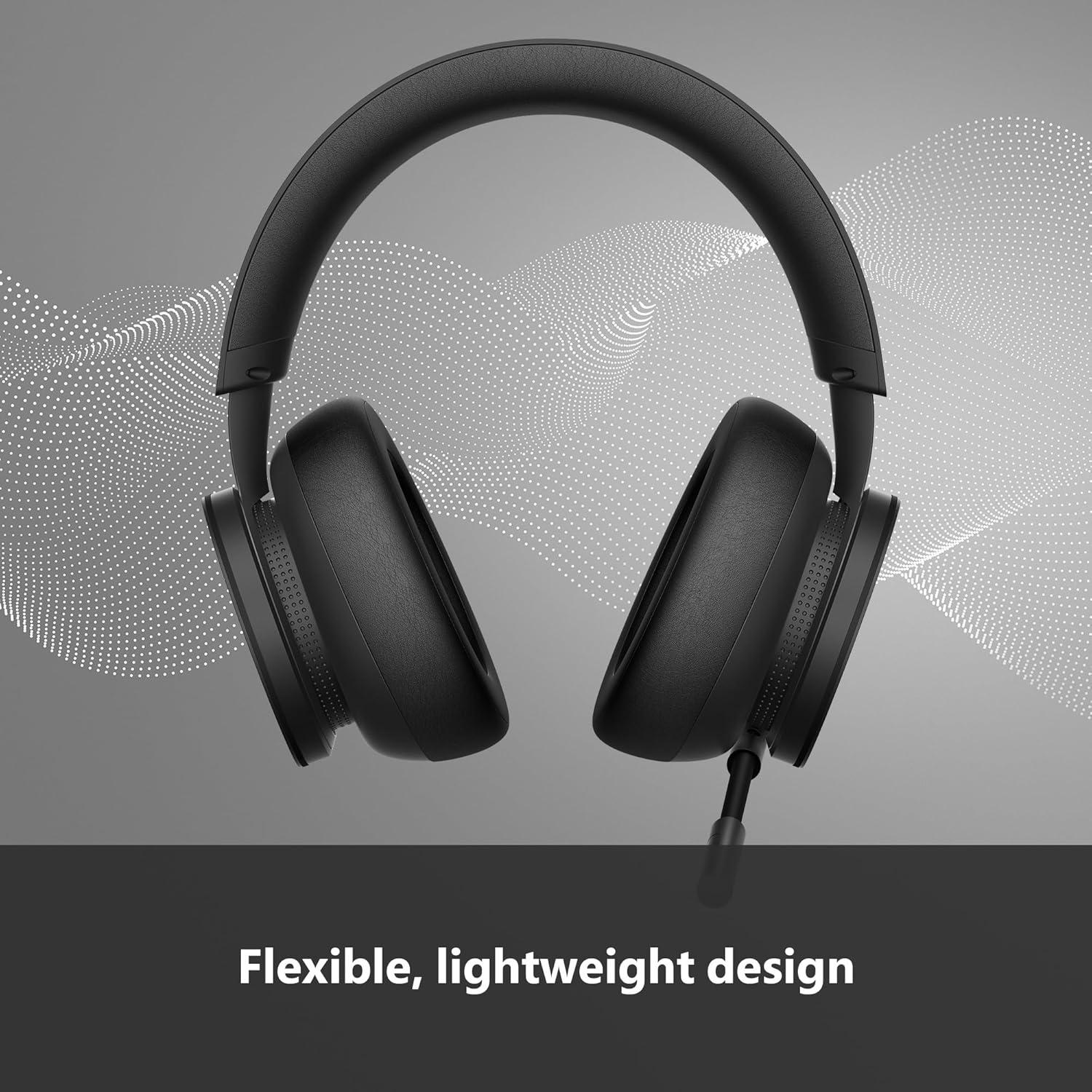 image:imageXbox Wireless Gaming Headset Over Ear Headphones Spatial Audio with Dolby Atmos Windows Sonic Series XS One Windows PC Mobile Carbon Black