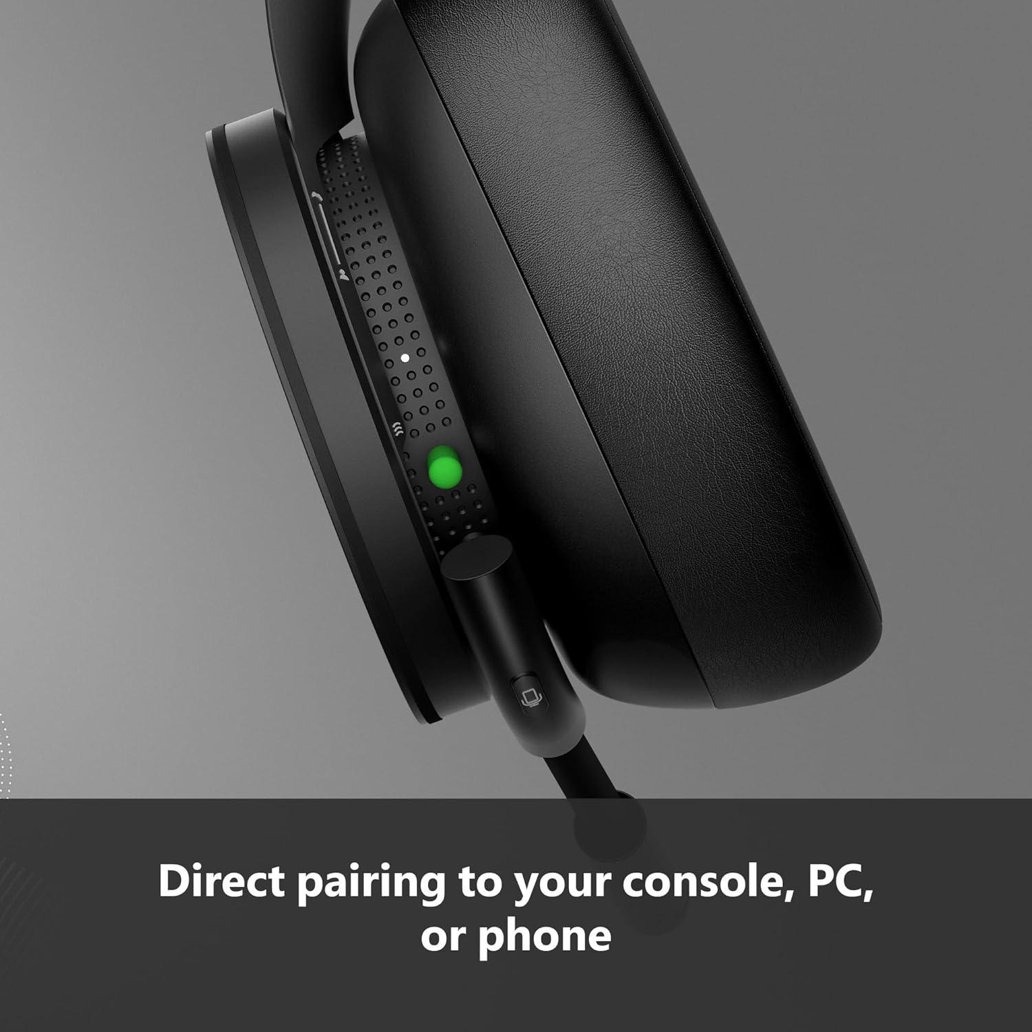 image:imageXbox Wireless Gaming Headset Over Ear Headphones Spatial Audio with Dolby Atmos Windows Sonic Series XS One Windows PC Mobile Carbon Black
