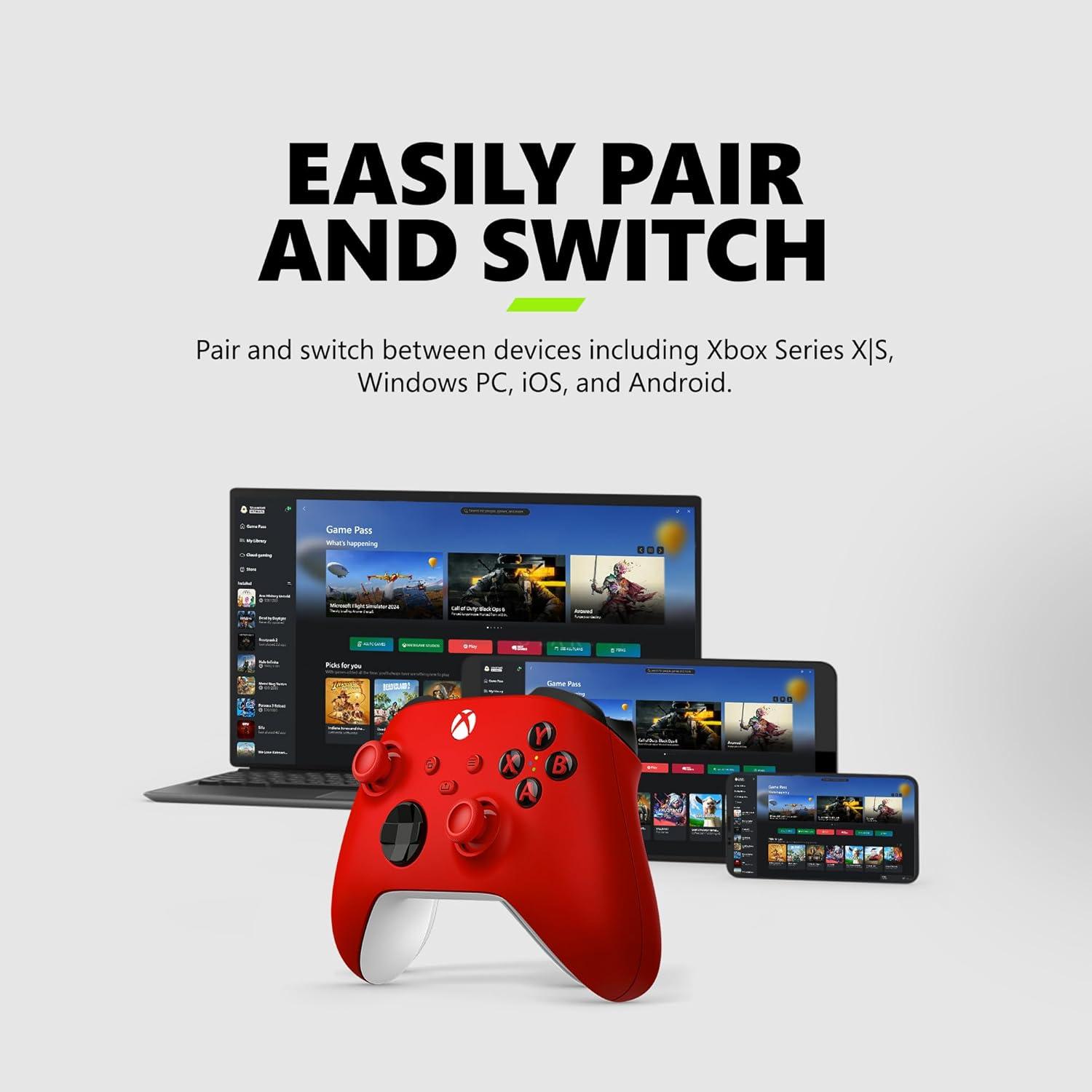 image:imageXbox Wireless Gaming Controller Forza Horizon 6 Limited Edition Console PC amp Android Dynamic Lighting Effects Wireless Bluetooth USBC ConnectivityPulse Red